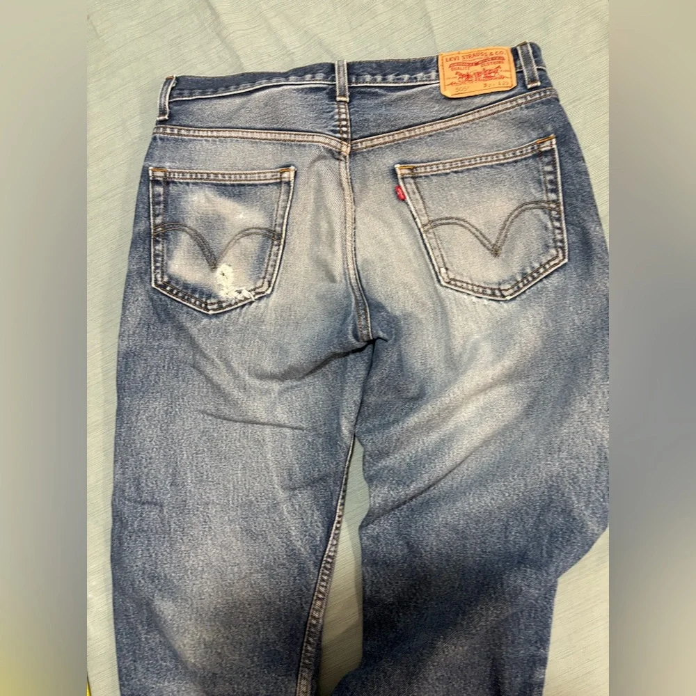 Levi's Blue 505 Denim 34 Distressed Jeans for Men Pair C